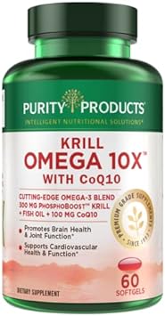 Krill Omega 10X more EPA & DHA with CoQ10 Super Formula from Purity Pr