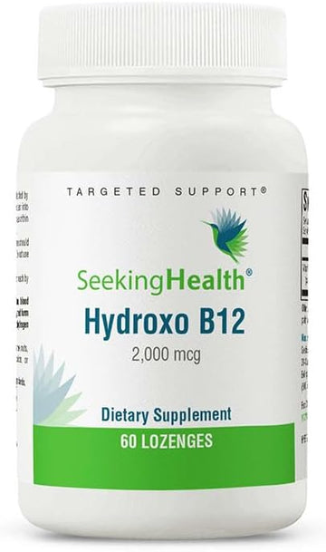 Seeking Health Hydrox-Adeno B12 - Vitamin B Supplement For Energy Support - Supplement With Folate To Support Methylation & Homocysteine Levels - 2000 Mcg, 60 Lozenges