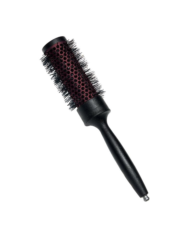 Acca Kappa Grip And Gloss Round Styling Brush 25 Mm Boar And Nylon Bristles Ceramic-Tourmaline Barrel For Men And Women