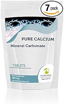 Calcium Carbonate 400Mg Mineral Vitamin Food Supplement 7 Tablets Pills Healthy Bones And Teeth Nutrition Supplements Healthy Mood Uk Quality Nutrients