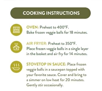 Green Slice Italian Style Veggie Balls 6/12 oz Bags | Wholesome gluten-free plant-based meatballs | Vegan, allergen-free, made in Vermont : Grocery & Gourmet Food