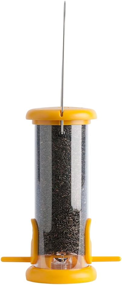 Ring-Pull To N1Y Small Bird Feeder For Niger Seeds - YellowTo-N1Y