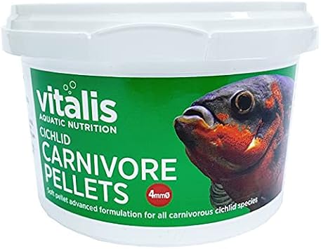 Vitalis Cichlid Carnivore Pellets Tropical Fish Food (4Mm) 160G
