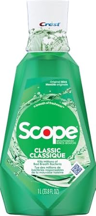 Crest Scope Classic Mouthwash, Original Formula, 1 L : Health & Household