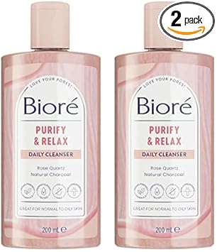 Biore Purify And Relax Daily Cleanser, 200 Ml (Pack Of 2)
