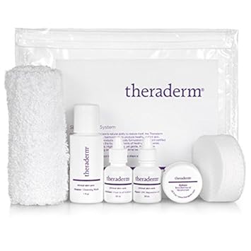 Theraderm Skin Renewal Travel System With Gentle Moisturizer - Tsa Approved - 2-Week Supply