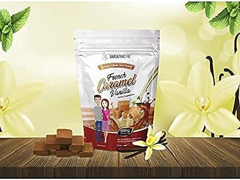BariatricPal Sugar-Free Calcium Citrate Soft Chews 500mg with Probiotics (90 Count) - French Caramel Vanilla : Health & Household