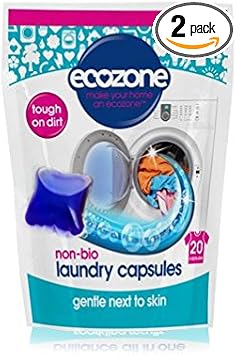Ecozone Laundry Capsules - Non Bio (Pack Of 2)