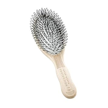 Acca Kappa Protection Oval Beech Wood Brush β Looped Nylon Bristles For Delicate Hair