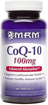 MRM Coq-10 100mg (Pel Delivery System) as Ubiquinone, 60-Softgels (Pack of 3) : Health & Household