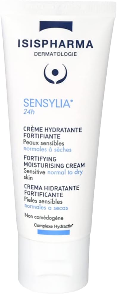 Isispharma Sensylia 24H Face Cream And Anti Aging Moisturizer- Hydrating Day Cream For Sensitive And Dehydrated Skin - Moisturises And Plumps Up The Skin - Ideal As A Makeup Primer - Made In France