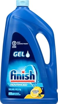 Finish Gel Automatic Dishwasher Detergent, Lemon Scent 75 Oz