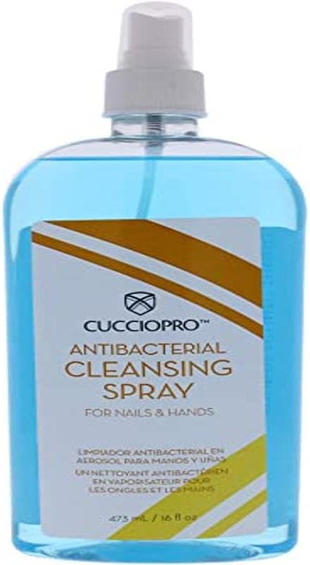 Cuccio Pro Antibacterial Cleaning Sanitizer Spray for Nails and Hands 480 ml : Amazon.co.uk: Beauty