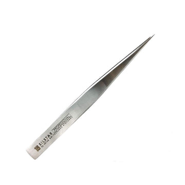 Silstar Professional Perfection Point Tweezer 16_Chrome, Tweezers W/Protective Pouch Surgical Grade Stainless Steel-Point Tip For Ingrown Hairs,Splinters,Expert Eyebrow Shaping & Facial Hair Removal