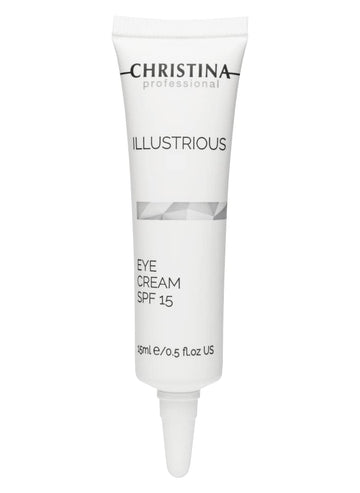 -Christina- Illustrious Eye Cream With Spf 15 And Hyaluronic Acid | Peptide Cream With Vitamin E For Revitalizing, Nourishing The Skin | Targets Pigmentation, Signs Of Aging, Dark Circles 15Ml