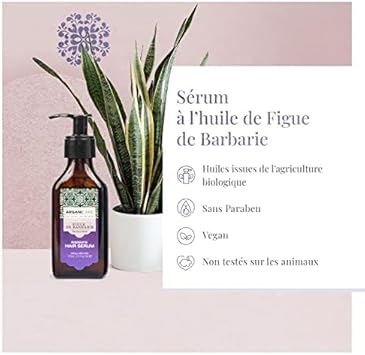 Arganicare | Regenerating Serum With Prickly Pear And Vitamin E | For Dull And Dry Hair | Hydrates & Protects | Hair Care Treatment | 100Ml