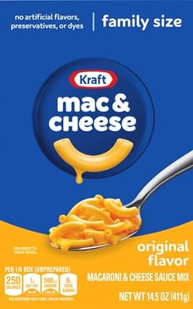 Kraft Original Macaroni & Cheese Dinner Family Size (14.5 Oz Box)