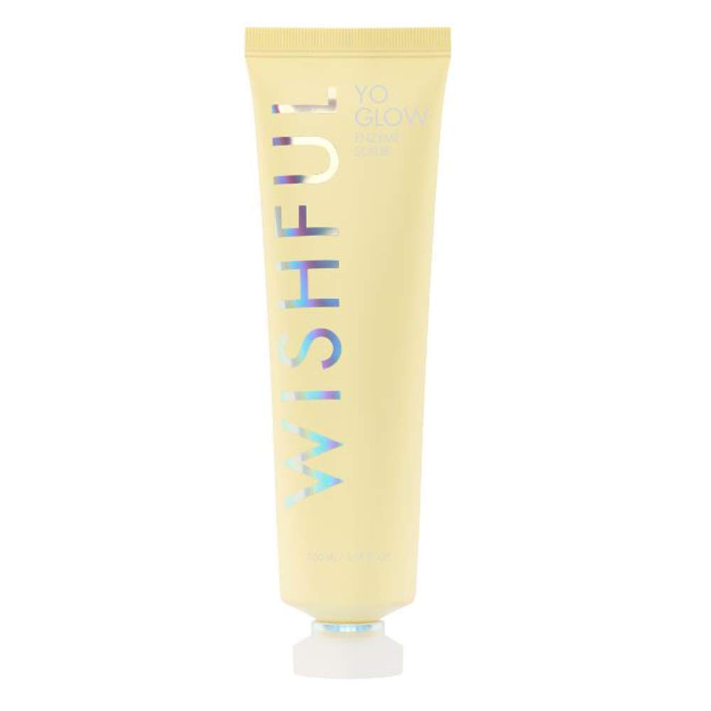 Wishful Yo Glow Aha & Bha Facial Enzyme Scrub 3.38 Oz/ 100 Ml : Beauty & Personal Care