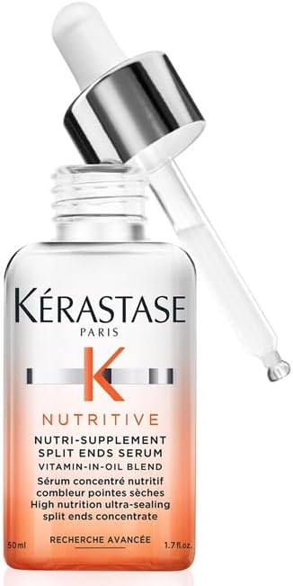 Kérastase Nutritive, Split Ends Hair Serum For Dry Hair, Nourishing Leave-In Oil Treatment, Ultra-Sealing Formula With Anti-Dryness Polymers, Adds Smoothness And Shine, Nutri-Supplement, 50 Ml
