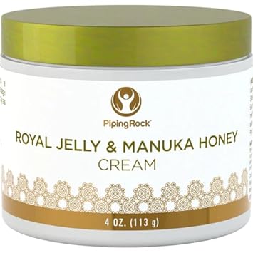 Piping Rock Manuka Honey Cream with Royal Jelly | 4 oz | For Face and Skin