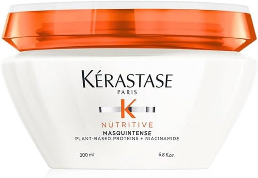KƩrastase Nutritive, Deep Nutrition Soft Mask For Very Dry And Damaged Fine To Medium Hair, Enriched With Niacinamide And Plant-Based Proteins, Conditions And Adds Softness And Shine, Masquintense