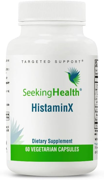 Seeking Health Histaminx, Histamine Support With Bioflavonoids, Natural Nettle, Quercetin, Rutin, Bromelain, For Immune System And Inflammation Support, Seasonal Support, Vegetarian (60 Capsules)