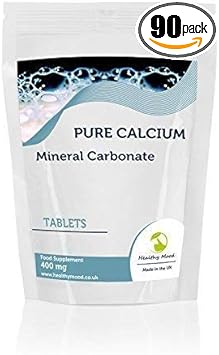 Calcium Carbonate 400Mg Mineral Vitamin Food Supplement 90 Tablets Pills Healthy Bones And Teeth Nutrition Supplements Healthy Mood Uk Quality Nutrients