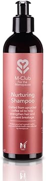 M-Club Menopause Shampoo For Women Strengthens & Hydrates Menopause Hair – Made From Upcycled Coffee Oil This Shampoo For Menopausal Hair Aids Scalp & Follicle Health - Vegan Eco Formula - 250Ml