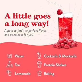 Jordan'S Skinny Mixes Sugar Free Syrup, Raspberry Flavor, Fruit Flavored Water Enhancer, Drink Mix For Ice Tea, Lemonade & More, Zero Calorie Flavoring, Keto Friendly, 25.4 Fl Oz, 1 Pack