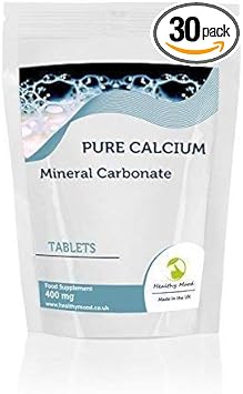 Calcium Carbonate 400Mg Mineral Vitamin Food Supplement 30 Tablets Pills Healthy Bones And Teeth Nutrition Supplements Healthy Mood Uk Quality Nutrients