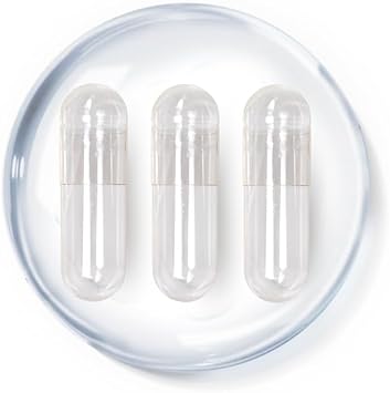 The Good Guru Clear Empty Vegetarian Capsules Size 1 | Qty 100 Gluten Free, Non-GMO, Includes Micro Lab Spoon : Amazon.co.uk: Health & Personal Care