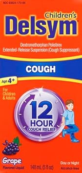 Delsym Children'S 12 Hr Cough Relief Liquid, Grape, 5Oz