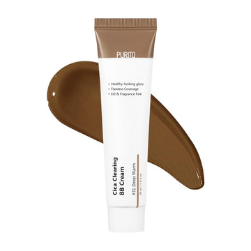 Purito Cica Clearing Bb Cream #31 Deep Warm 1 Fl.Oz / 30Ml, Vegan Bb Cream, Foundation, Cruelty Free