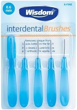 Wisdom Interdental Toothbrushes x5 0.6mm X-fine : Amazon.co.uk: Health & Personal Care