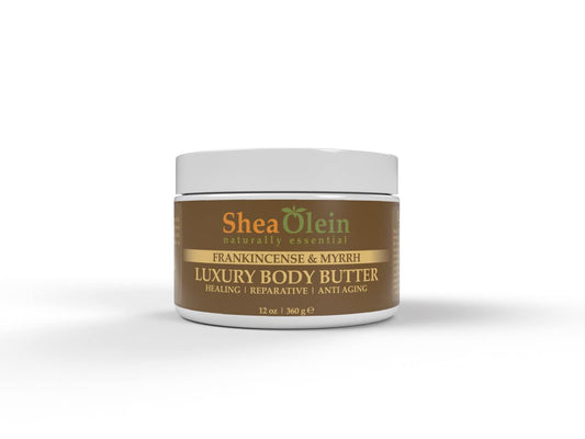 Shea Olein Luxury Body Butter (Frankincense - Myrrh Luxury Body Butter (12Oz))