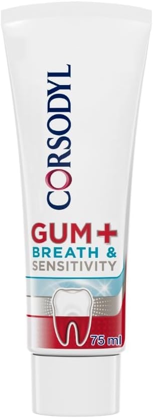 Corsodyl Toothpaste Gum+ Breath & Sensitivity Toothpaste, 75Ml