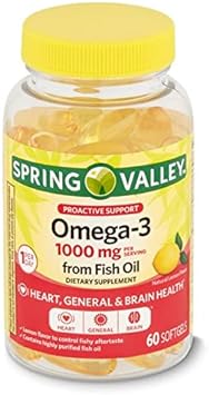 Spring Health Spring Valley Omega-3 Fish Oil 1000mg 60 softgels + Your