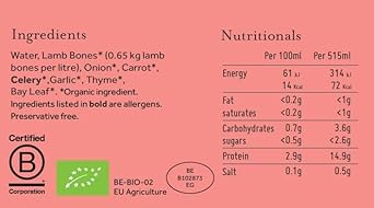 Ossa Bone Broth – Beef, 100% Natural & High Protein | Gut Health & Digestion Support | Keto & Paleo Friendly | Preservative-Free | 240Ml (Pack Of 6)