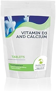 Calcium 500Mg Plus Vitamin D3 200Mg Vitamins Health Food Supplement 30 Tablets Pills Strong Bones Teeth Nutrition Supplements Healthy Mood
