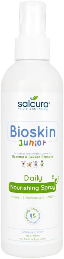 Salcura Natural Skin Therapy, Bioskin Junior Daily Nourishing Spray, Suitable For Anyone Prone To Eczema, Psoriasis & Dermatitis, Takes Away Immediate Dryness & Itchiness 100Ml
