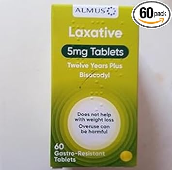 Almus Laxative Tablets 5Mg For Ages 12 Years And Older - Pack Of 60