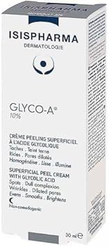 Isispharma Glyco-A Medium Peeling - Night Cream With 12% Glycolic Acid For Combination, Oily And Blemish-Prone Skin - Illuminates, Matifies And Smoothes Skin Tone - Made In France
