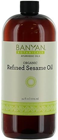 Banyan Botanicals Refined Sesame Oil - Usda Organic, 34 Oz - Unscented