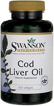 Swanson Cod Liver Oil 1250 Iu A/135 Iu D 250 Sgels (4 Pack)