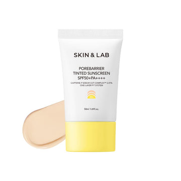 Skin&Lab Porebarrier Tinted Moisturizer With Spf 50 In Beige Colour, Base Makeup, Tone Up, Natural Coverage, Lightweight Moisturizer For All Skin Type, 1.69 Fl. Oz