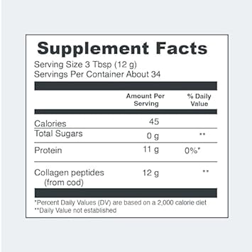 Vital Proteins Marine Collagen Peptides Powder Supplement For Skin Hair Nail Joint - Hydrolyzed Collagen - 12G Per Serving - 14.5Oz Canister