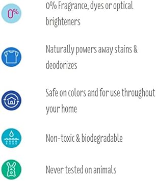 Ecover Zero Non Chlorine Laundry Bleach, 64 Ounce (Pack 6) : Health & Household