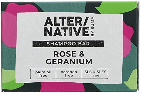 Alter/Native By Suma | Shampoo Bar - Rose & Geranium | 5 X 95G (Uk)