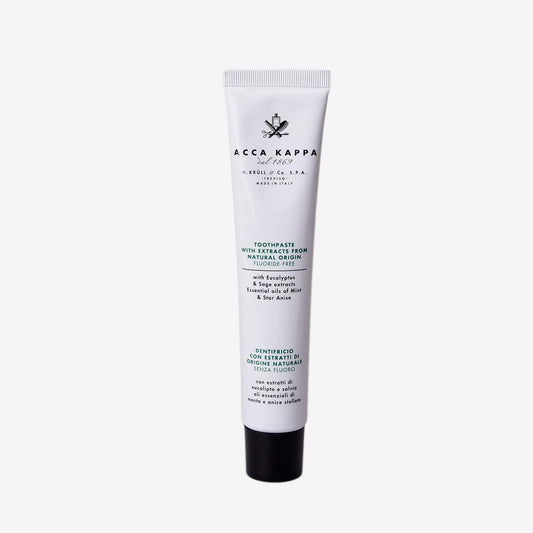 Acca Kappa Natural Fluoride Free Toothpaste – Gentle Cleansing With Sage, Eucalyptus And Spearmint