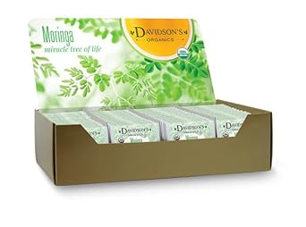 Davidson'S Organics, Moringa Mint Sage, 100-Count Individually Wrapped Tea Bags
